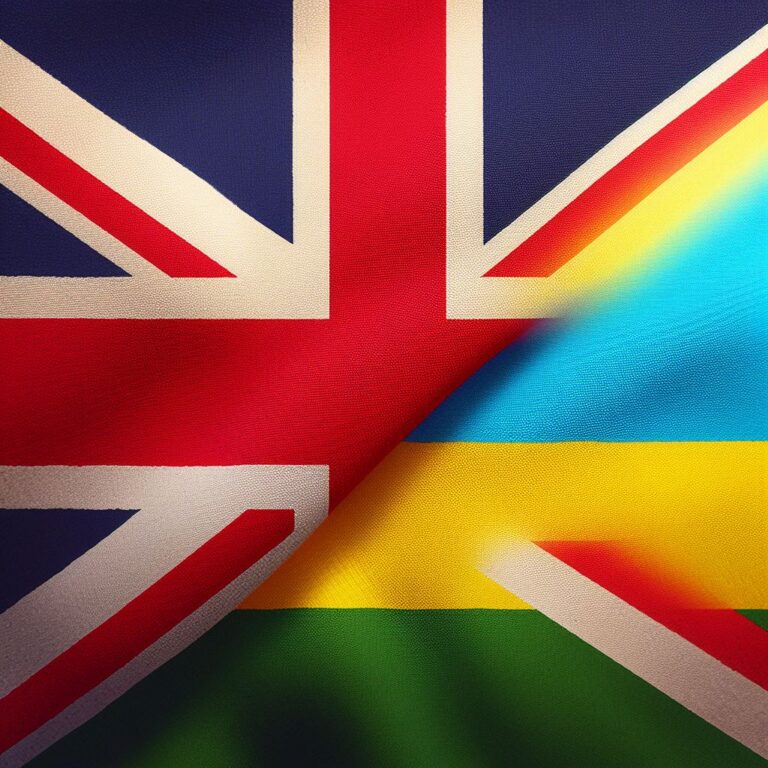 UK Rwanda flag